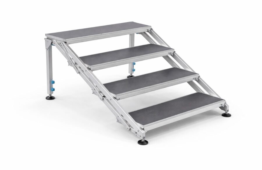 4 ft Modular Stage Stairs (Aluminum)