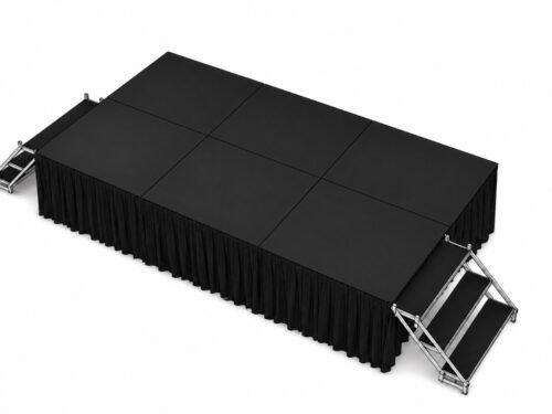 public speaking stage kit 8x12 (stairs + decks configuration)