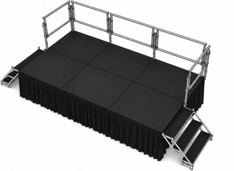 Speaking Stage Kit 8×12 (Stairs + Rails)