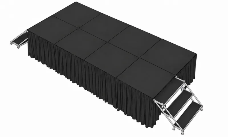 Speaking Stage Kit 8×16 (Stairs + Deck)